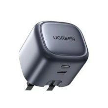 آداپتور شارژ سریع یوگرین ۴۵ وات مدل CD294UGREEN CD294 Nexode 45W Dual USB-C GaN Charger