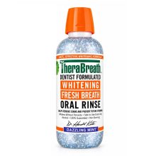 دهان‌شویه سفیدکننده دندان ترا برث  TheraBreath Whitening Fresh Breath Oral Rinse Dazzling Mint