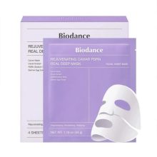 ماسک صورت بایودنس حاوی عصاره خاویار Biodance Rejuvenating Caviar PDRN Real Deep Mask 4 sheets 136G