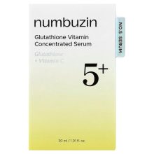 سرم روشن‌ کننده و ضد لک نامبوزین Numbuzin No 5 Plus Glutathione Vitamin Concentrated Serum 30ML