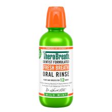 دهانشویه ترا برث TheraBreath Dentist Formulated Fresh Breath Oral Rinse Mild Mint