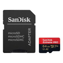 کارت حافظه microSDXC سن دیسک مدل Extreme PRO کلاس A2 استاندارد UHS-I U3 سرعت 200MBs ظرفیت 64 گیگابایت