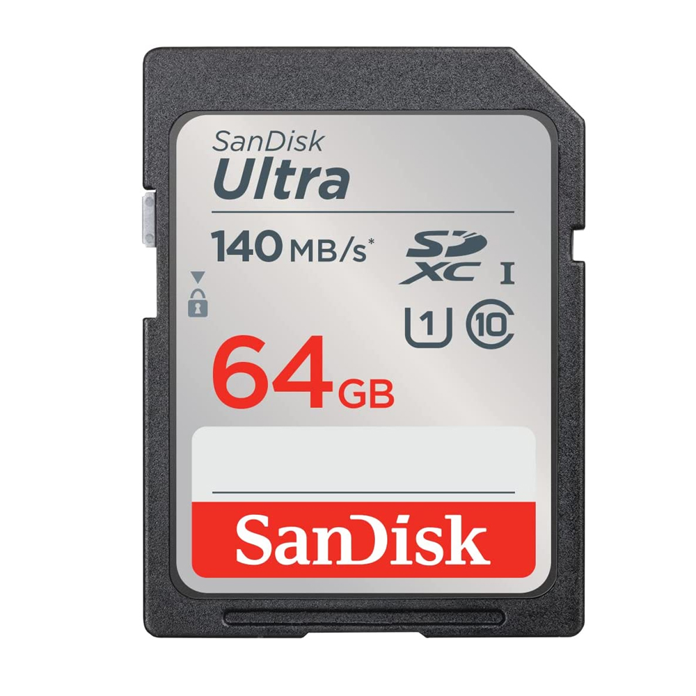 کارت حافظه SDXC سن دیسک مدل Ultra C10 استاندارد UHS-I U1 سرعت 140MBps ظرفیت 64GB